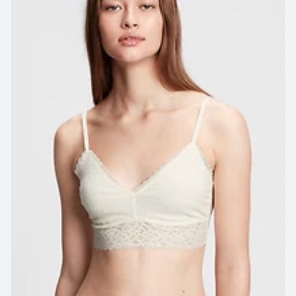 Elegant Ivory Lace Bralette Womens Size S NWT LOVE by Gap Factory - Picture 1 of 8